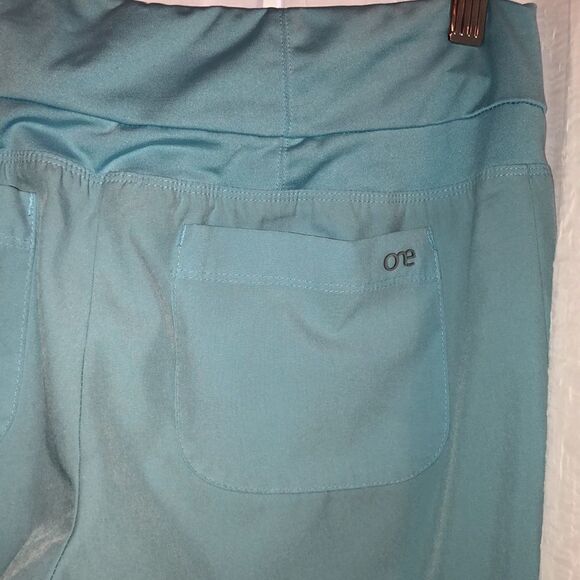 Barco One SP High Waist Powder Blue Drawstring 5 Pocket Scrub Pants - Picture 16 of 17